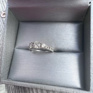 1 ct diamond engagement ring 10 k white gold